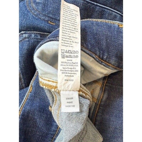 Spanx SPANXshape EveryWear Flare Jeans Womens Size 1X Patch Pockets Denim 20850R - Picture 5 of 9